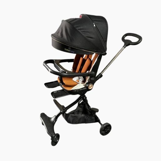 صورة عربة أطفال بتصميم عصري وآمن